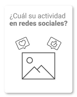 17. ¿Cuál su actividad en redes sociales?