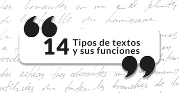14 Tipos de textos y funciones