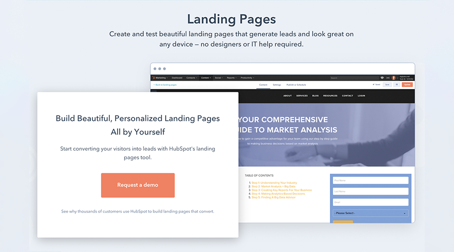 hubspot-landing-pages