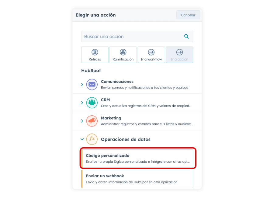 codigo-personalizado