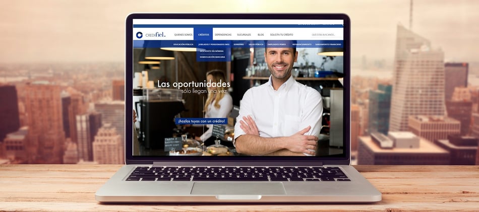 Agregando poder a un sitio web: Credifiel