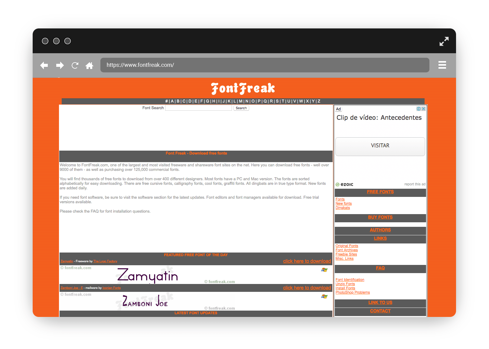 Font freak - Fuentes gratis