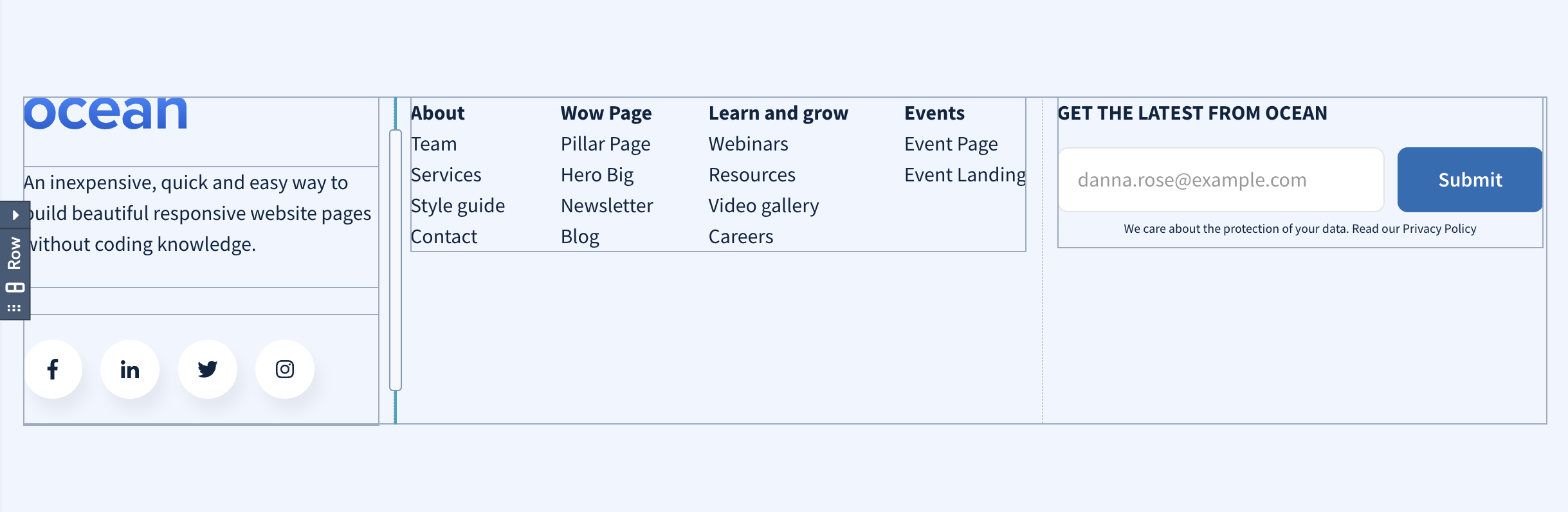 footer