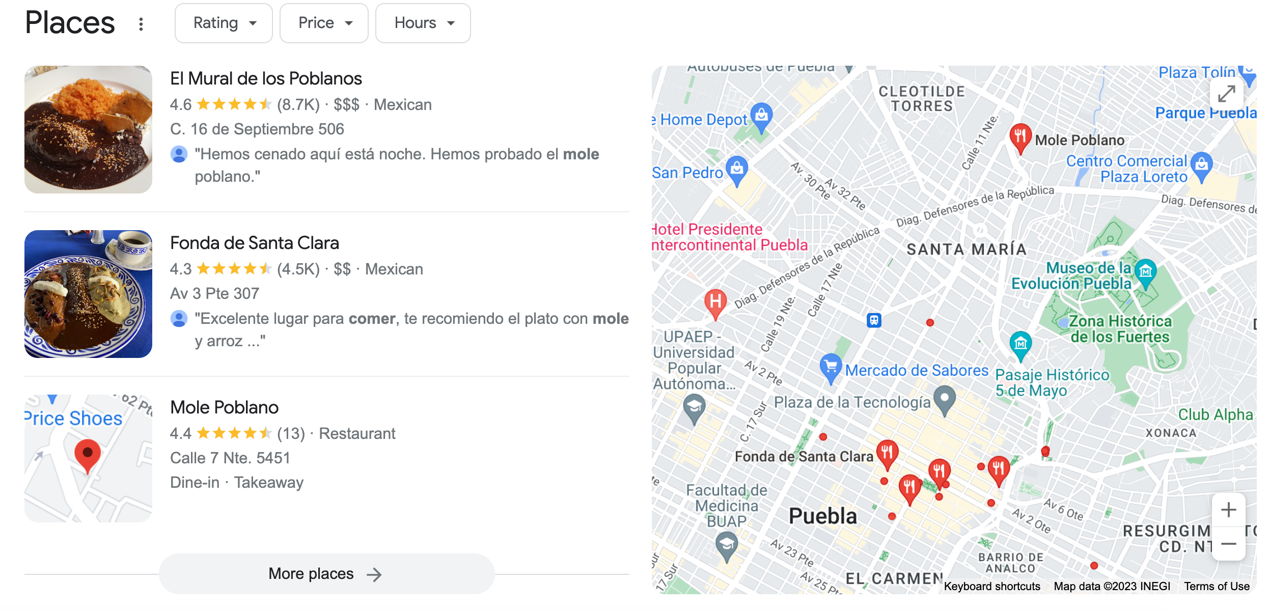geocalización Google