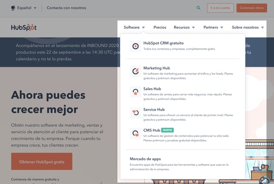 menu-hubspot