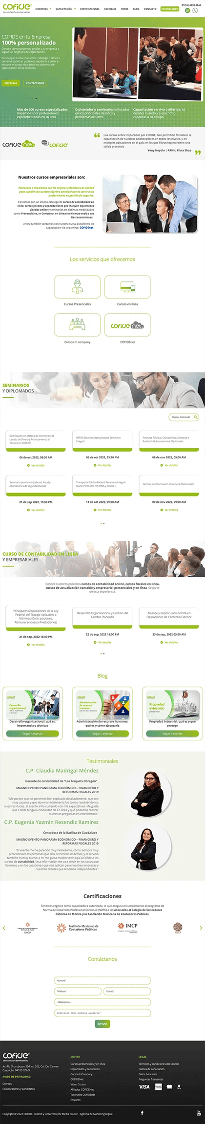 Diseño Web CMS Hub