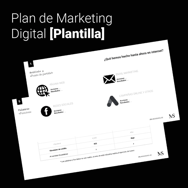 Plan de Marketing Digital Plantilla