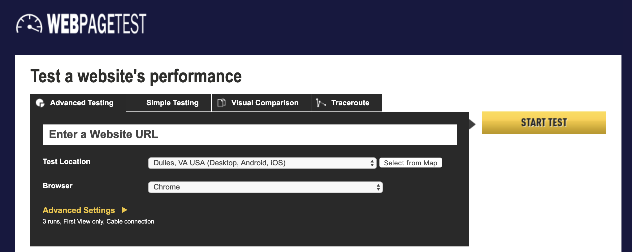 webpagetest