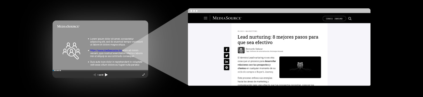 Incluye links en tus slides