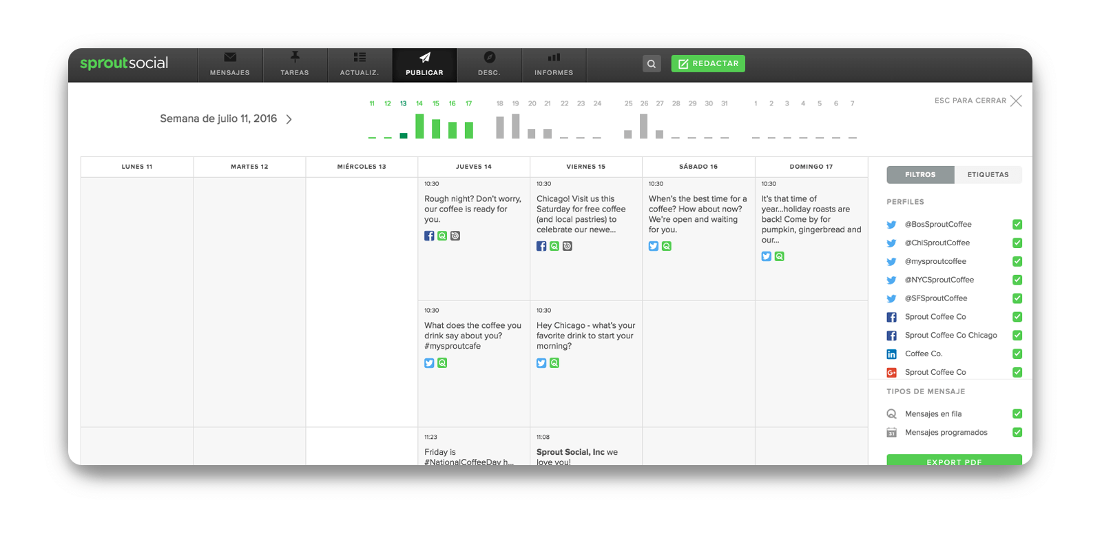 Crea tu calendario de contenido